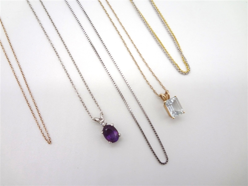 Group of 14k Gold Necklaces