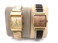 10k Gold Filled Mens Dress Watches Elgin and Bulova