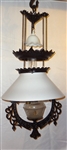 Cast Iron "Iron Horse" Charles Parker Hanging Lamp