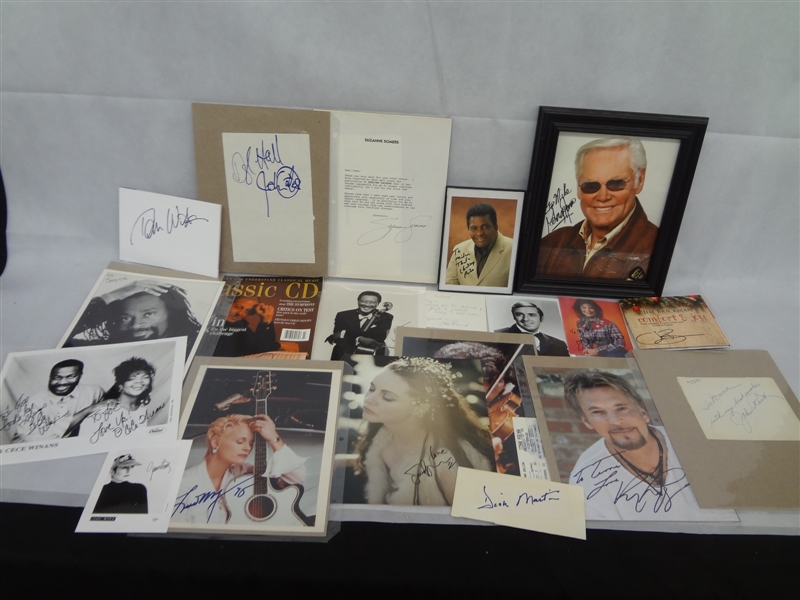 Group of Hollywood and Musical Autographs
