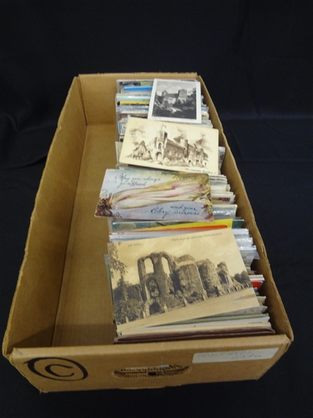 800-1000 Mostly Early Border and Borderless Postcards