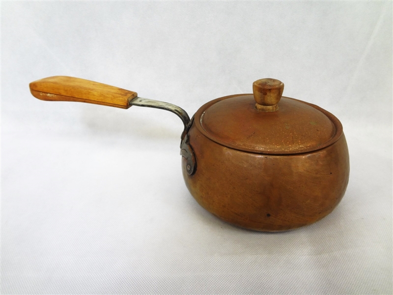 Stockli-Netstal Swiss Hammered Handled Copper Pot