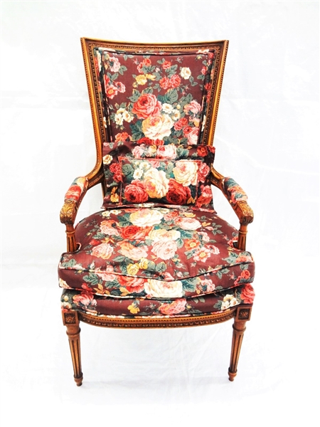 French Style High Back Occasional Chair 