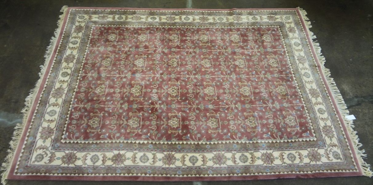 Large 100% Wool Pile Hand Woven Room Rug Made in India