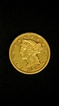 1847 Half Eagle Liberty Head Five Dollar Gold Coin