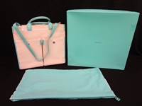 Tiffany and Co. Double Pocket Canvas Tote Original Box and Bag