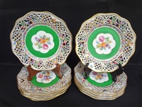 (10) Dresden Reticulated Plates