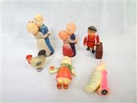 (6) Made in Occupied Japan Wind Ups and Rattles