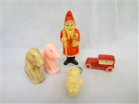 (5) Celluloid Made in USA Toys and Rattles