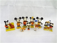 Group of Early Walt Disney Porcelain Mickey Mouse and Minnie Mouse, Donald Duck