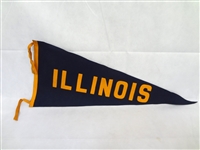 1940s University of Illinois Full Size Pennant 