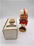 Made in Japan 1968 Red and White Football Player Bobblehead