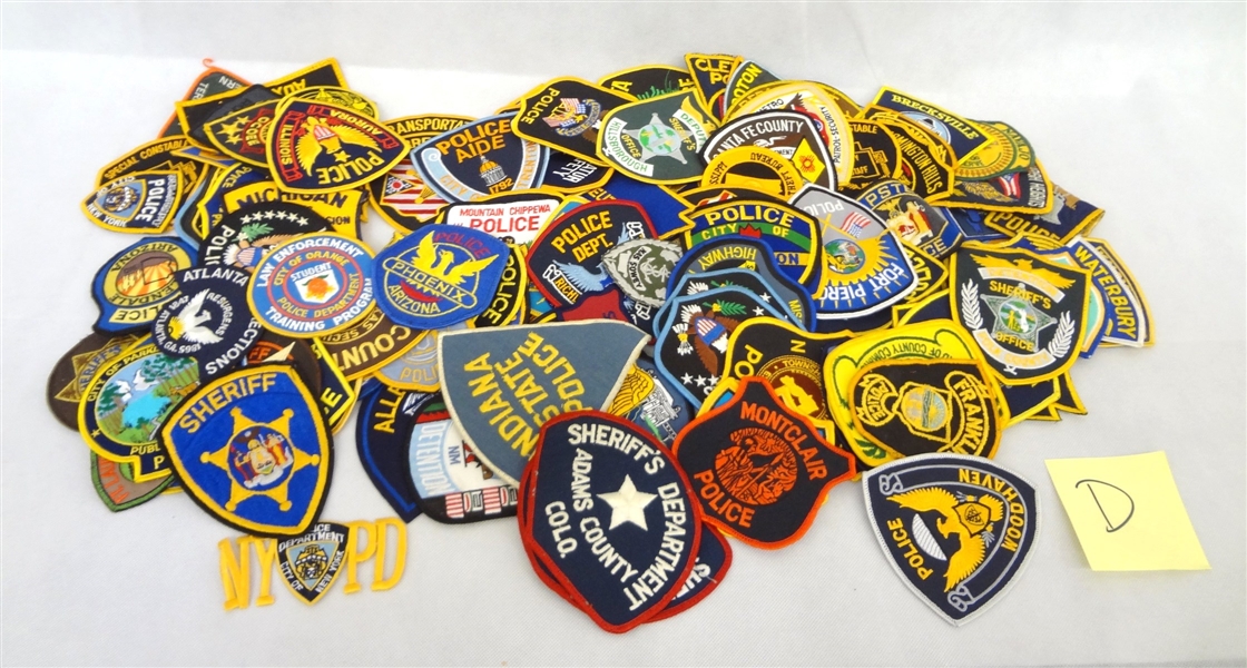Over 130 Police and Sheriff Patches U.S.Towns