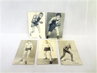 (5) Early Boxing Arcade Cards