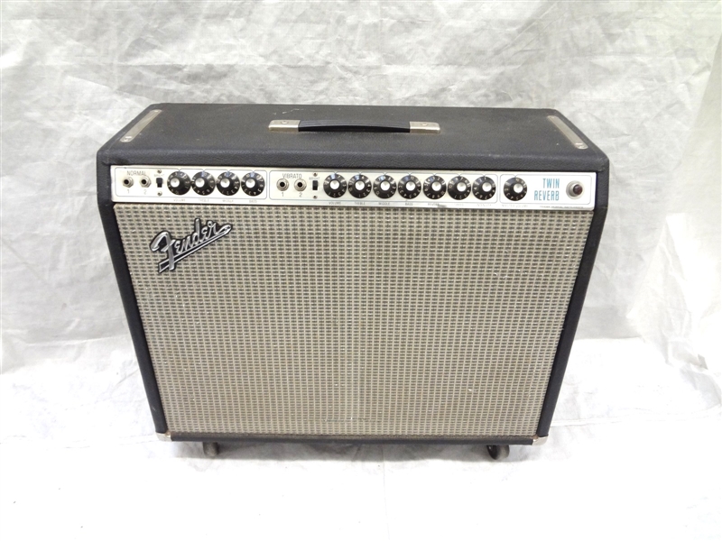 1970’s Fender Twin Reverb Silverface Guitar Amp