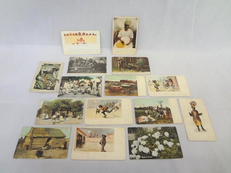 (15) Turn of the Century Black Americana Postcards