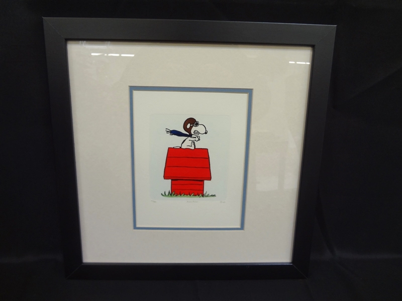 Snoopy Signed and Numbered Lithograph