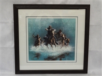 Frank McCarthy Signed Lithograph "Saber Charge" 