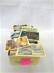 600-800 Postcards 40% Early Borders, Borderless 60% Linens U.S. Towns and Views