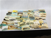 (80) Postcards All Representing Ships