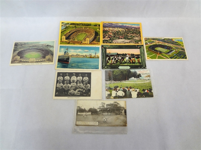 (9) Sports Themed Postcards