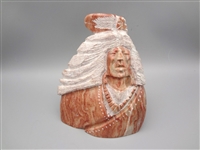 Soapstone Carving Native American Chief