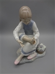Made in Spain Lladro Girl With Slippers