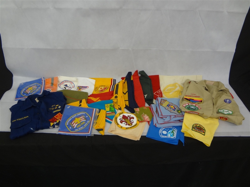 Boy Scout and Girl Scout Scarves and Shirts