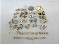 Large Group of Weiss Costume Jewelry 