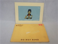 Hand Painted Celluloid Animation Cel Jiminy Crickey Disneyland 1959