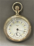 Elgin Railroad Pocket Watch 1904, 15 Jewels, Size 18s Fancy Enamel Face