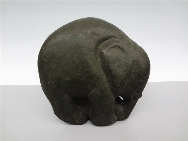 John Flannagan Granite Elephant Sculpture Copy