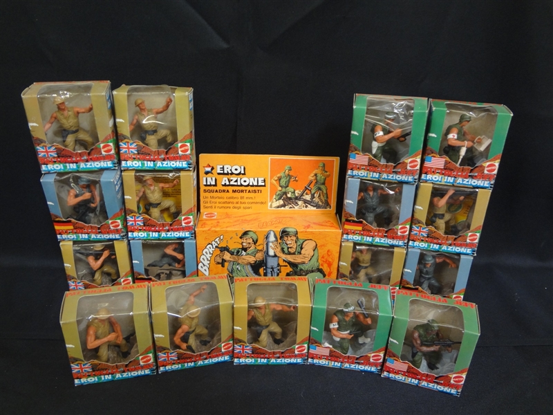 Mattel Italy Heroes in Action "Eroi in Azione" Toy Figures in Original Boxes