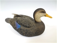 Ducks Unlimited Carved Duck Decoy 2000-2001 "Black Duck" 
