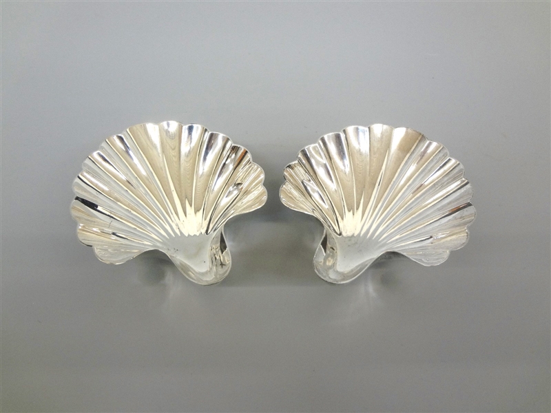 (2) Tiffany and Company Sterling Silver Trinket Shells