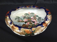 Made in Japan 4 Footed Hand Painted Rose Dish