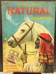 Shinasi Bros. Natural Cigarettes Poster The Original Egyptian Cigarettes