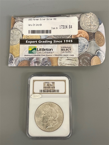 1903 Morgan Silver Dollar NGC MS64 