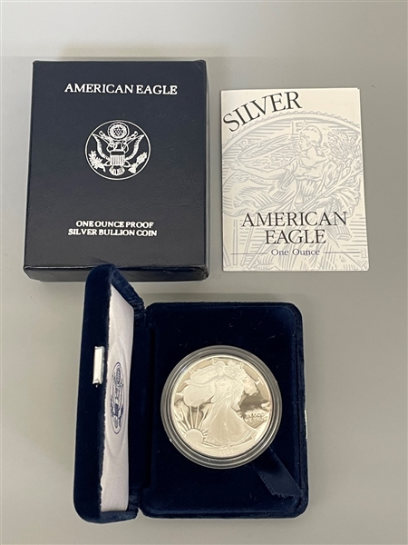 1995-P American Eagle One Ounce Silver Proof Coin In Presentation Box 