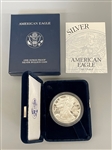2001-W American Eagle One Ounce Silver Proof Coin In Presentation Box