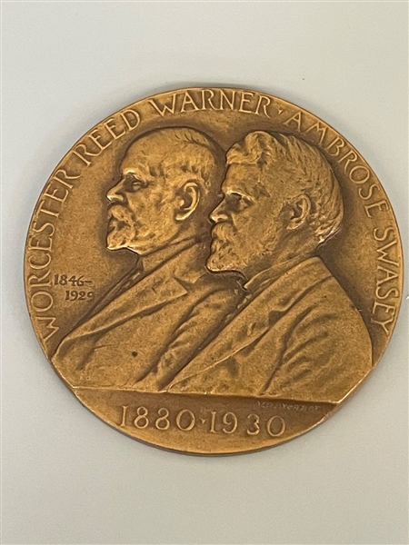 1930 Worcester Reed Warner and Ambrose Swasey 40th Anniversary Medal 