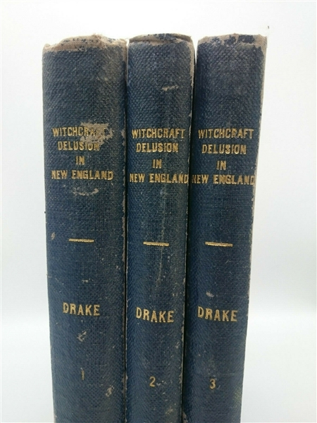 1866 Witchcraft Delusion in New England 70 Copies royal 8vo Mather Calef Drake