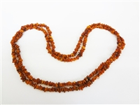 Amber Necklace Hand Knotted Chunky Single Strand