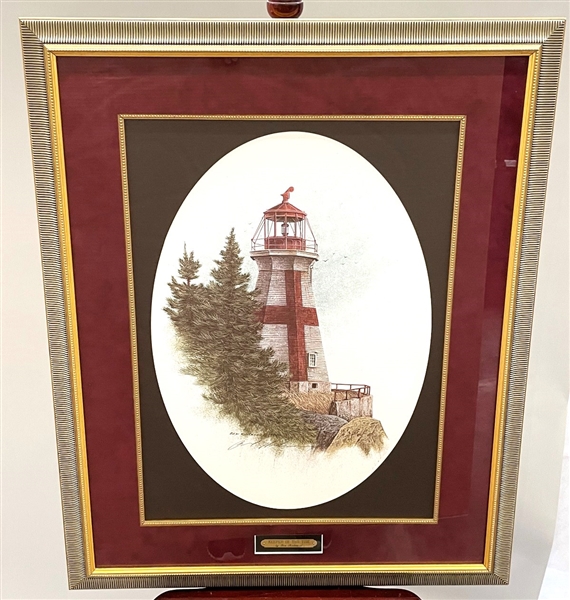 Ben Richmond "Keeper of the Tide" Lighthouse Signed and Numbered Lithograph