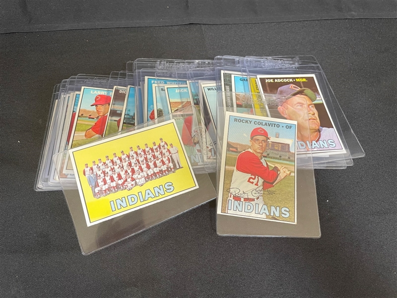 1967 Topps Baseball Cards Cleveland Indians Team Set