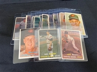 1957 Topps Baseball Cards Cleveland Indians Team Set