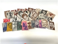 Group of (79) Hollywood Promotional Portrait Cards
