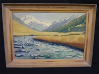 H.J. Coquillot Original Oil On Canvas: Landscape