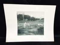 George Henry Boughton "The Shepherds Idyl" Photogravure 