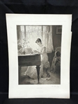 Percy Morgan "The Old Song" Photogravure 